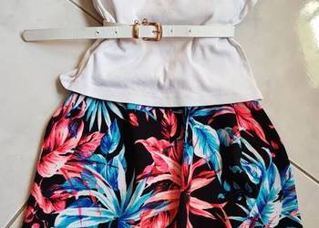 L/XL flower spódnica elastyczna kobieca tuba elegancka