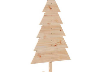 Drewniana choinka do udekorowania 120 cm lite drewno sosnowe WM-858189
