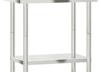 Kuchenny stół roboczy z rantem 825x55x93 cm stal nierdzewna WM-376457