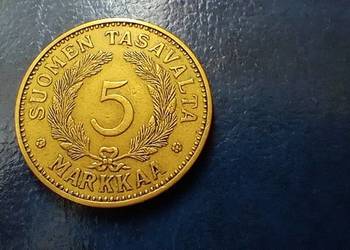 stare monety 5 marek 1936 Finlandia