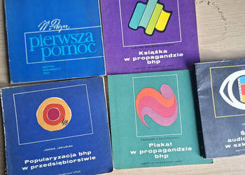 Kolekcja PRL: „Pierwsza pomoc” + BHP – zestaw kultowych poradników CRZZ