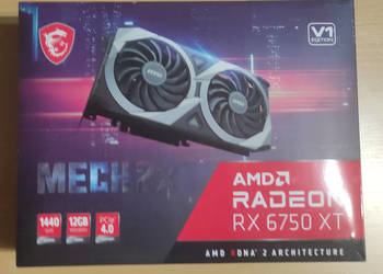 Karta graficzna AMD Radeon MSI RX 6750XT Mech 2X 12GB VRAM | Gwarancja