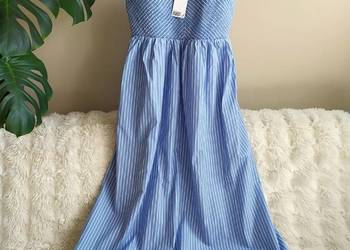 Sukienka niebieska H&M L XL bawełniana