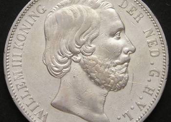Holandia 2 1/2 guldena 1874 - król Willem III - SREBRO