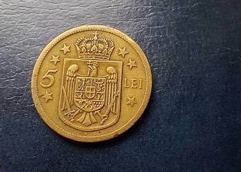 Stare monety 5 lejów 1930 Rumunia