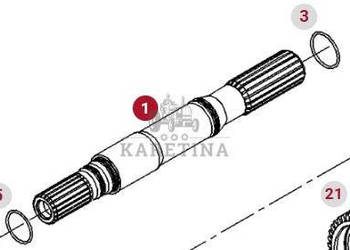 Fendt 930 933 936 939 942 Vario Gen 6 Wał Przedniego WOM CZĘŚCI 9611502000…