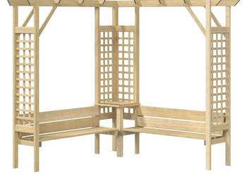 vidaXL Pergola narożna z ławką(SKU:44950)