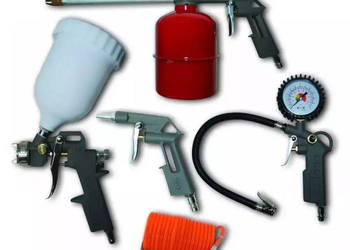 AKCESORIA PNEUMATYCZNE PANSAM A532009 5SZT, PISTOLET LAKIERNICZY Z GÓRNYM…