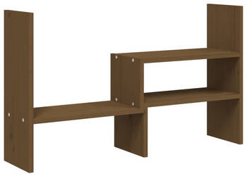 Podstawka na monitor miodowy brąz (39-72)x17x43 cm sosnowa WM-814012
