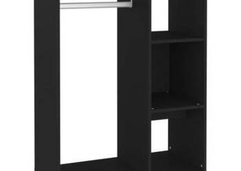 vidaXL Szafka, czarna, 80x40x110 cm, płyta wiórowa（SKU:808514）