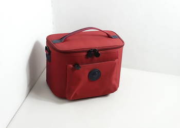 Kuferek kosmetyczka podróżna SAMSONITE vintage | Bordowy 33x23x22 cm
