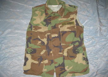 Bluza wojskowa,bezrękawnik USA 160-170/85-95 woodland