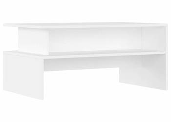 Stolik kawowy biały 90x55x425 cm materiał drewnopochodny WM-834278