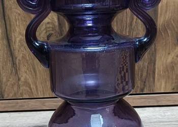 Zabytkowy kolekcjonerski wazon kobaltowy PRL vintage