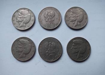 Monety PRL. 10 zł. A.Mickiewicz 1975\1976