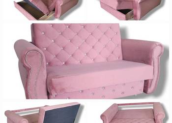 Amerykanka 2-os CHESTER Sofa pojemnik funkcja spania Glamour łóżko