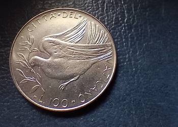Stare monety 100 lir 1970 Watykan