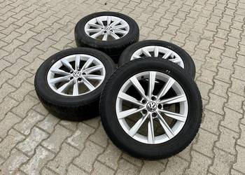 Felgi koła 17” 5x112 oryginał Volkswagen Tiguan opony letnie Audi Skoda