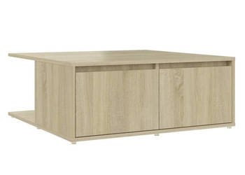Stolik kawowy dąb sonoma 80x80x31 cm materiał drewnopochodny WM-806879