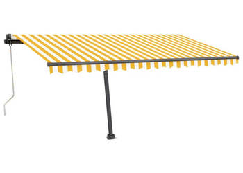 Automatycznie zwijana markiza LED i czujnik wiatru 450x350 cm WM-3069853