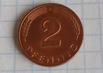 2 FENIGI ( 2 PFENNIG ) 1988 ROK ( J ) - NIEMCY