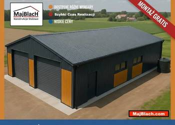 Garaż Blaszany Złoty Dąb + Grafit | MAGAZYN GOSPODARCZY  – Maj-BlacH