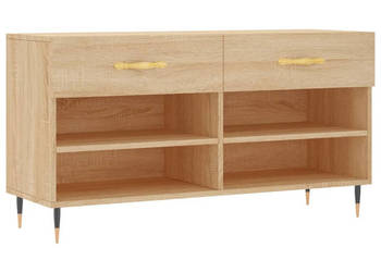 Ławka z miejscem na buty dąb sonoma 102x35x55 cm WM-829719