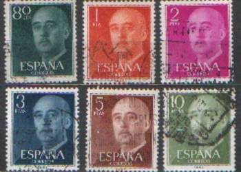 Zn. Hiszpania Mi 1049 - 53, 5 kas  1955