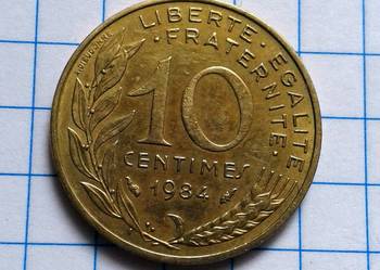 10 CENTIMES 1984 ROK - FRANCJA