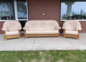 Sprzedam wypoczynek 3,1,1 ze skóry