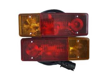 GOTOWY ZESTAW LAMP SWIATEŁ PRZYCZEPKI ROLNICZEJ LAMPY TYLNE Ursus C-360