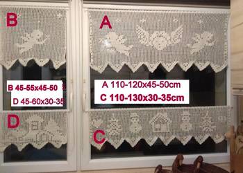 Dekoracja okienna, zestaw 4 elementów: ABCD