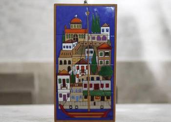 Grecki Obraz Ceramiczny Vintage,  A. Tsakirakis