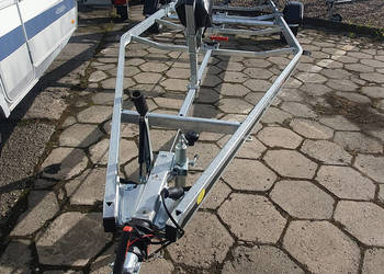 Przyczepa podłodziowa hamowana DMC1000kg NOWA