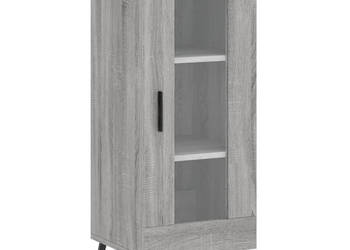 Szafka szary dąb sonoma 345x34x90 cm materiał drewnopochodny WM-828818
