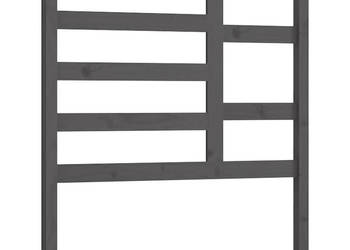 Wezgłowie łóżka szare 96x4x104 cm lite drewno sosnowe WM-818122