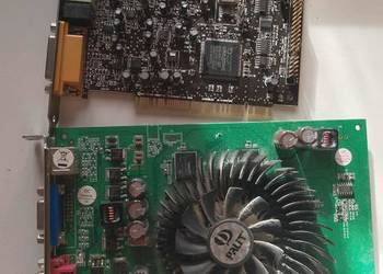 karta dzwiekowa sound blaster live 5.1 sb0060  i graficzna zestaw