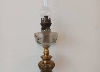 Lampa naftowa mosiądz Francja