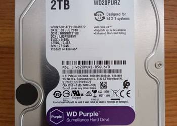WD Purple 2TB SATA idealny do monitoringu