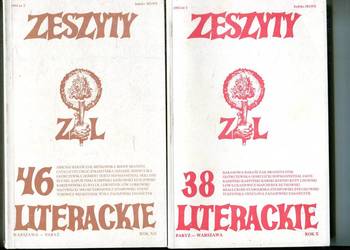 Zeszyty Literackie 38 rok X + 46 Rok XII