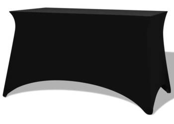 Elastyczne pokrowce na stół 2 szt. 183x76x74 cm czarne WM-132037