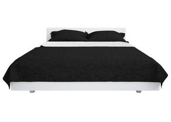 Dwustronna pikowana narzuta na łóżko 170x210 cm czarno-biała WM-132968