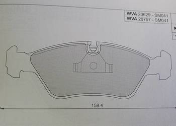 Klocki hamulcowe kpl. przód , pasuje do: BMW 3 (E30), 5 (E28), 6 (E24), 7 (