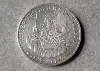 J40) NIEMCY RFN srebro - 10 Marek - 1990 r. - Barbarossa