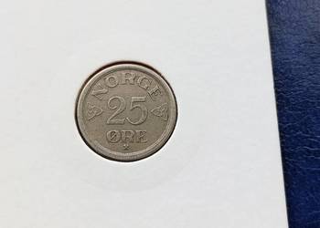 Stare monety 25 ore 1957 Norwegia