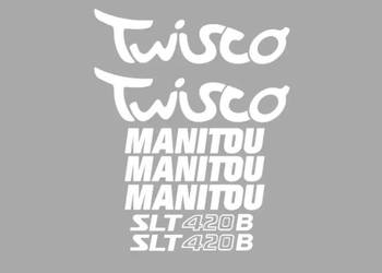 Naklejki oklejenie naklejka - MANITOU TWISCO SLT420B Zamiennik