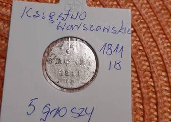 moneta srebrna Księstwa Warszawskiego z 1811r