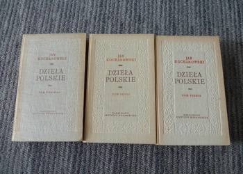 Dzieła Polskie, komplet 3 tomy, Jan Kochanowski, wyd. PIW 1955 r.