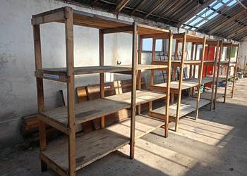 Regały magazynowe drewniane