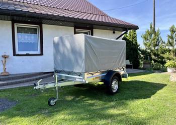 Przyczepka samochodowa Neptun Sorelpol 750kg (2025 r.) stelaż, wzmocniona